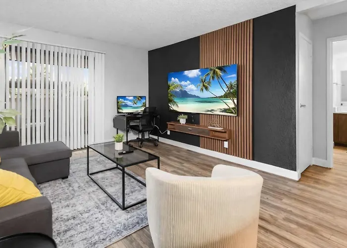 Apartment Modern 2br Escape Sleeps 7 Pools Gym & Fire Pit Tempe
